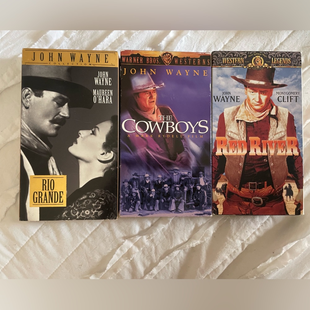 John Wayne vhs bundle